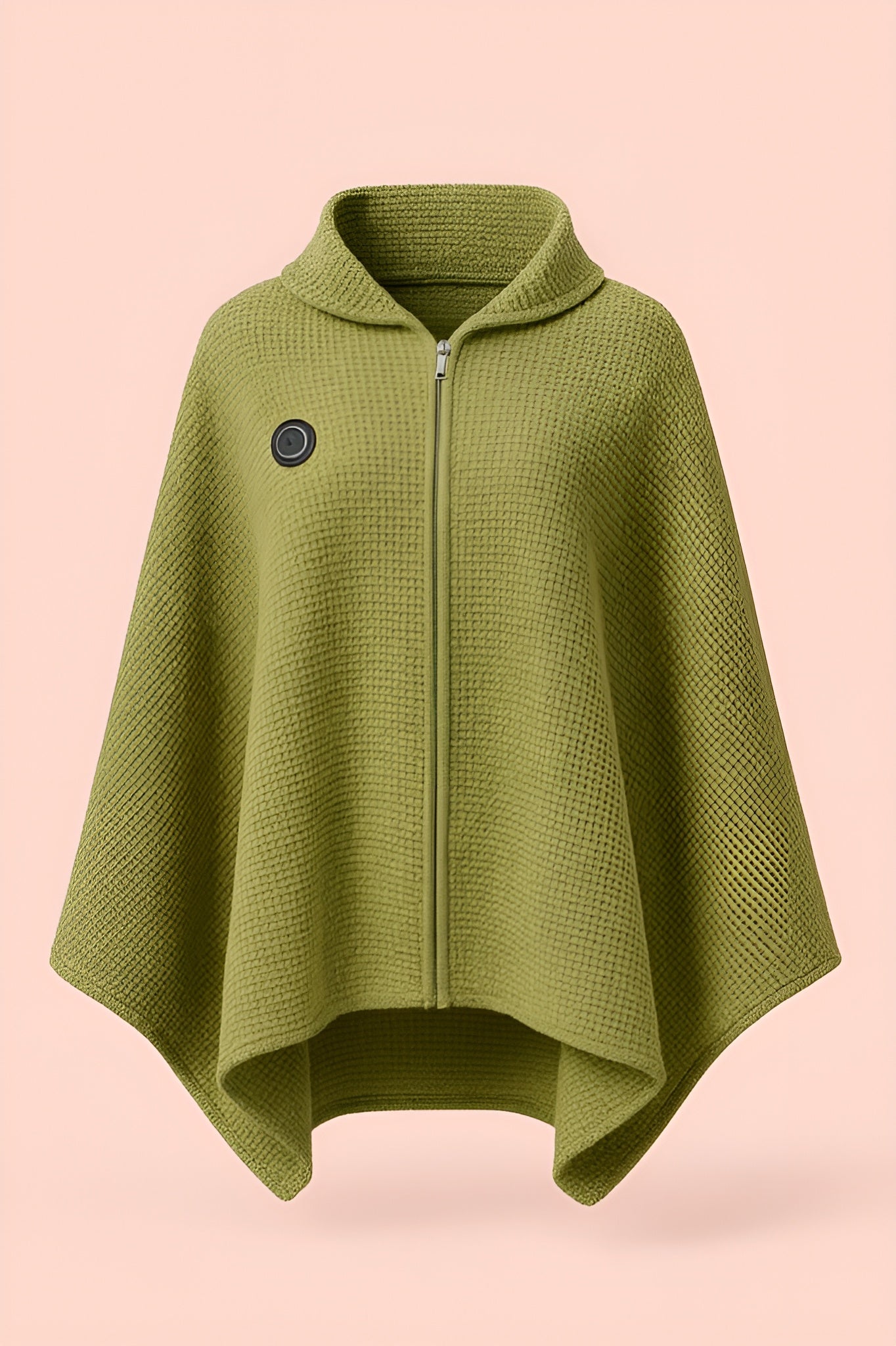 Melo USB heated throw blanket in green